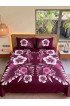 Hand Painted Rayon Bedsheet Set King Size Hand Painted Rayon Bedsheet Set King Size